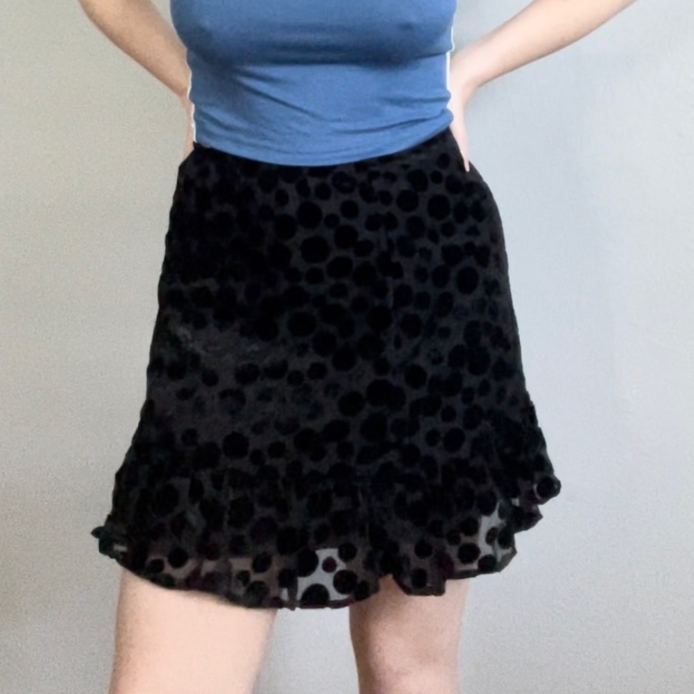 Lulu’s Polka Dot Mini Skirt